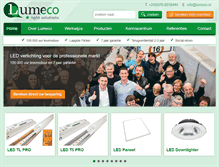 Tablet Screenshot of lumeco.nl